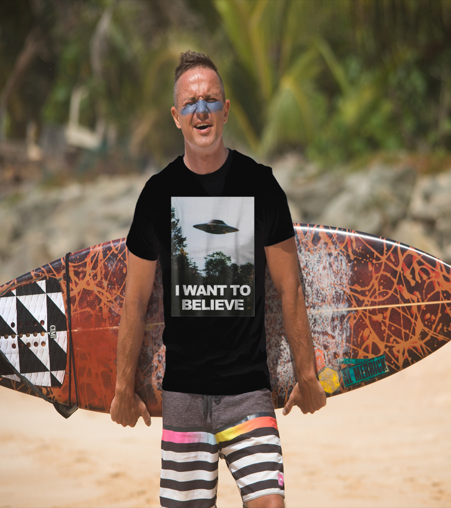 Alien UFO Hunter I Want To Believe T-Shirt