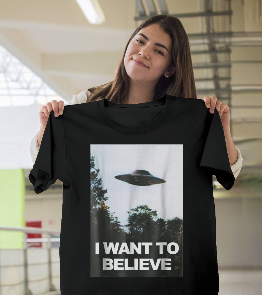 Alien UFO Hunter I Want To Believe T-Shirt