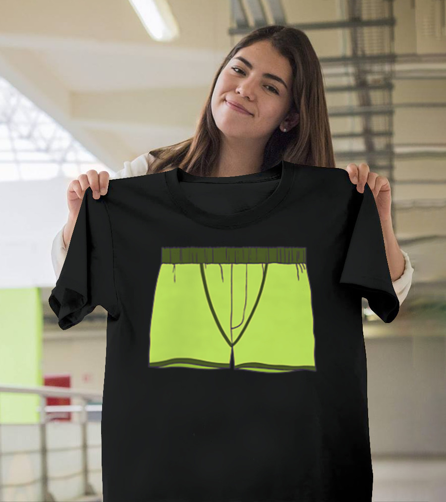 Shane Dawson Sells His Boxer Shorts Pocket Neon Yellow T-Shirt