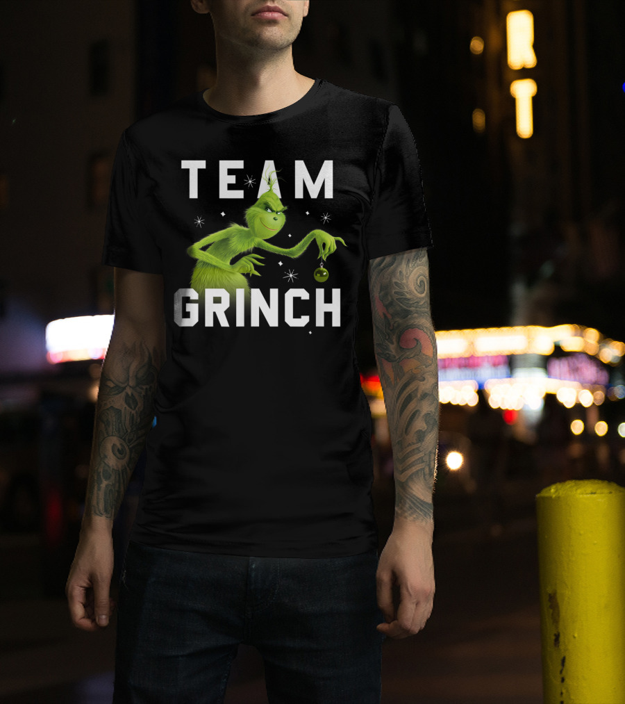Team Grinch Drseuss The Grinch Holding T-Shirt