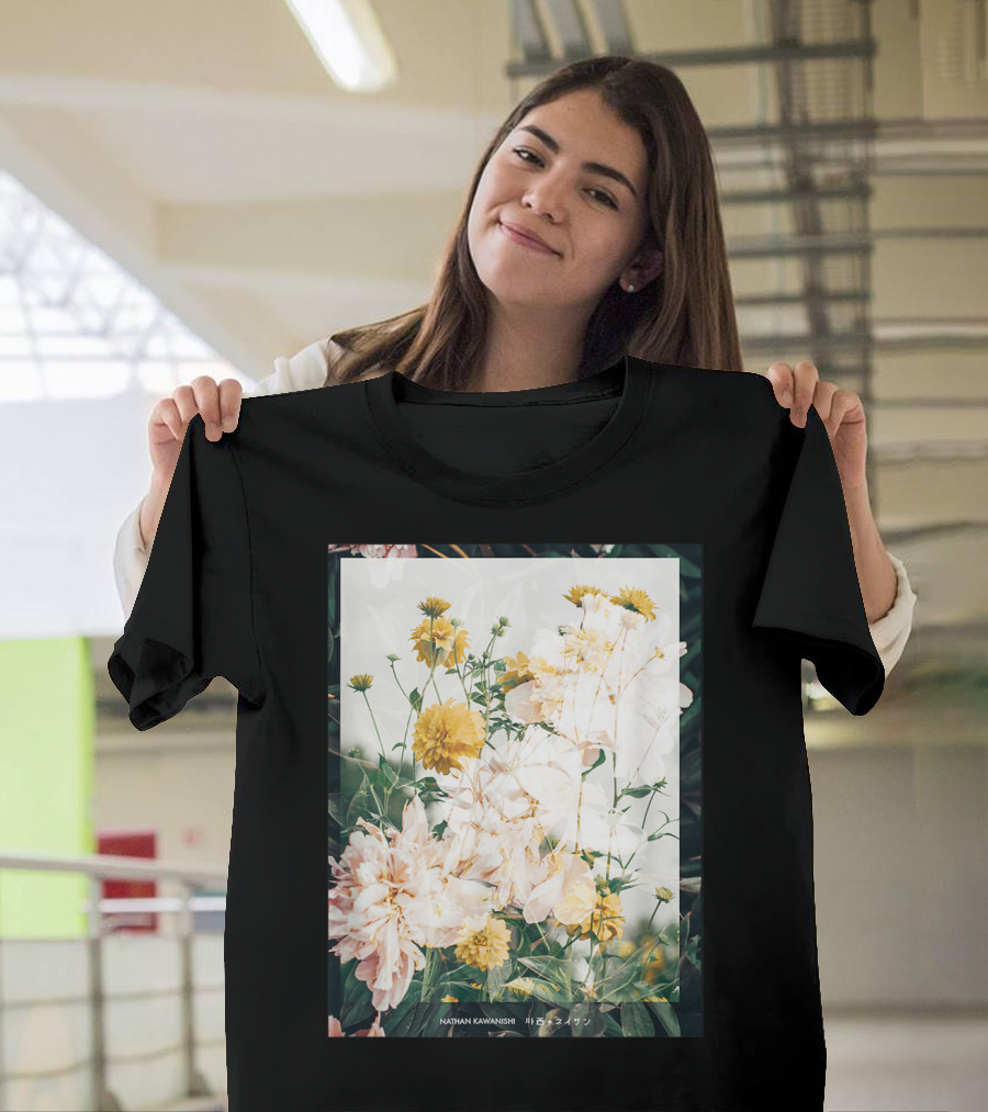 Aesthetic Floral Nathan Kawanishi Streetwear Fashion Grap T-Shirt