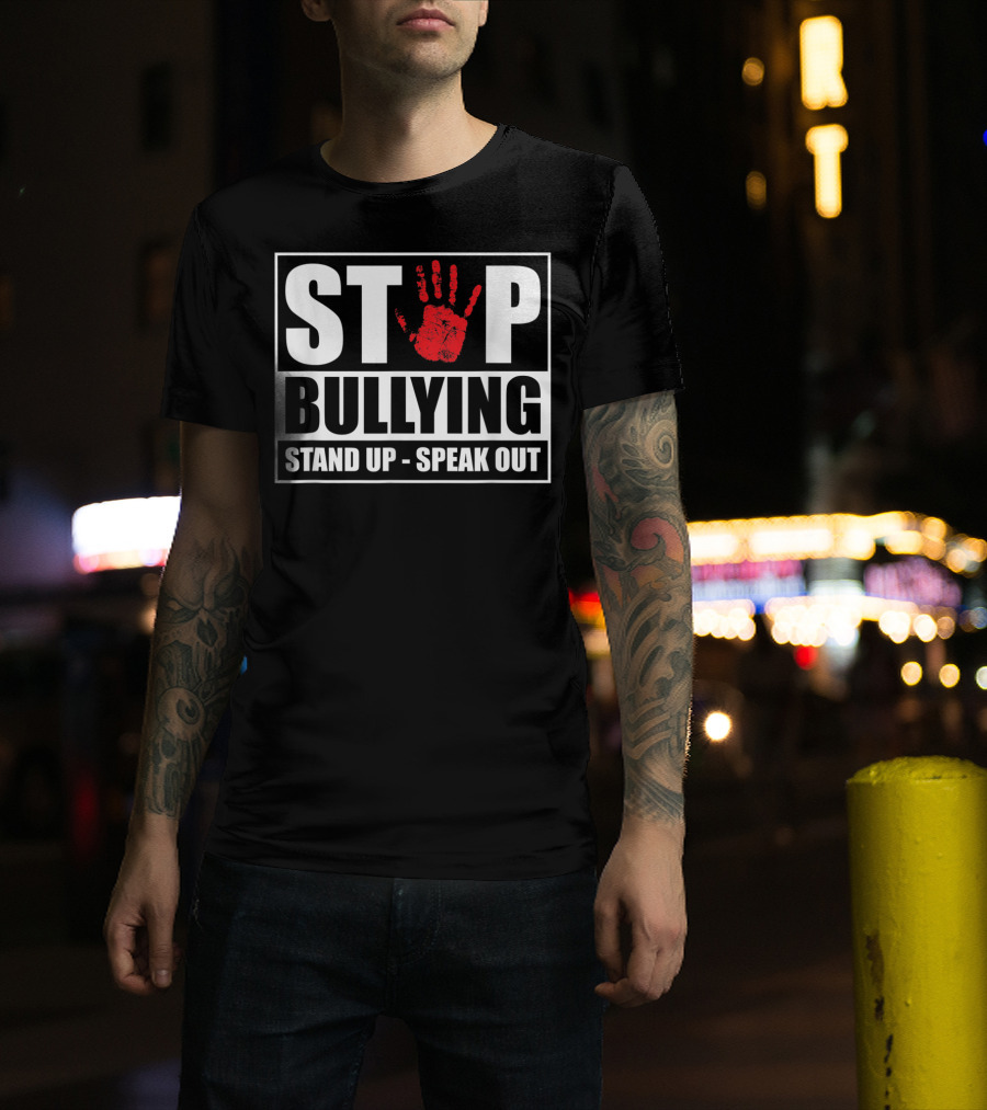 Stop Bullying Stand Up Speak Out Anti Bullying Awareness T-Shirt