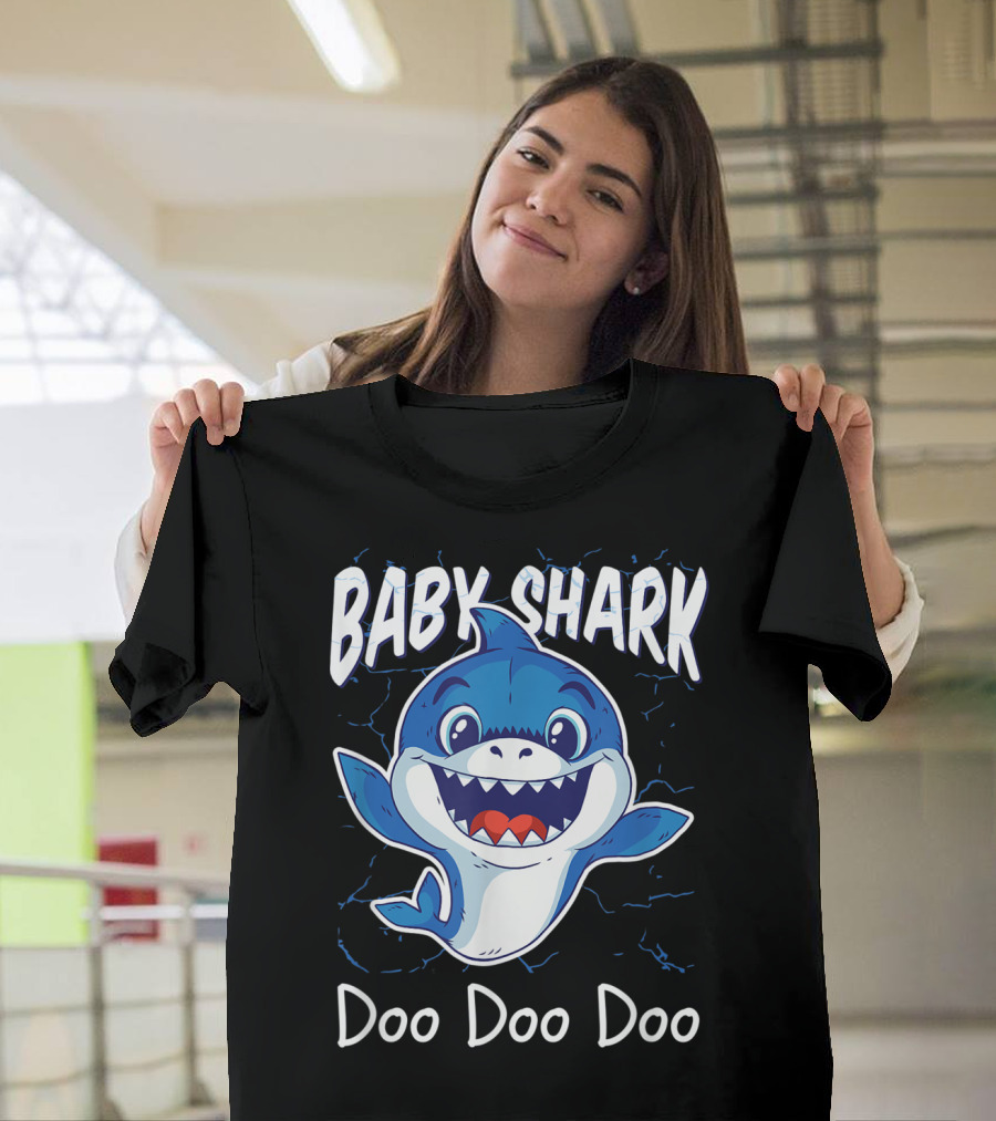 Baby Shark Doo Doo Doo Kids Birthday Party Girl T-Shirt