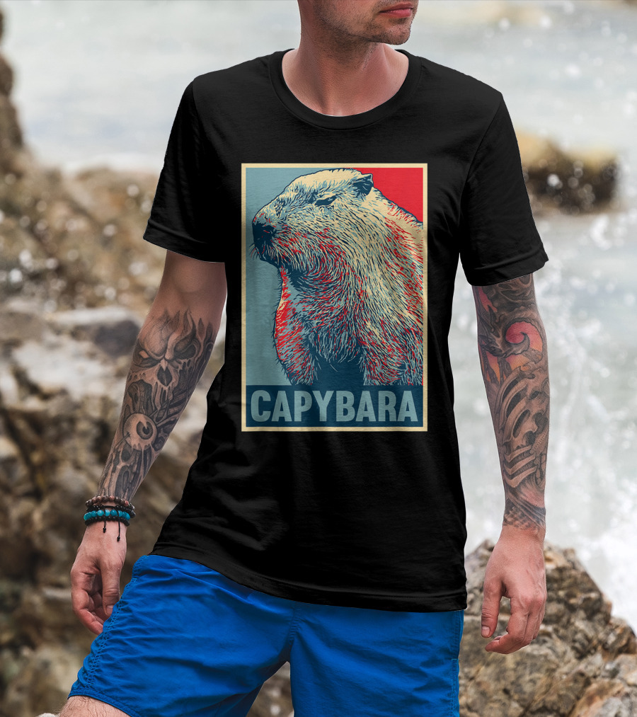 Capybara Funny Vegan Animal Lovers T-Shirt