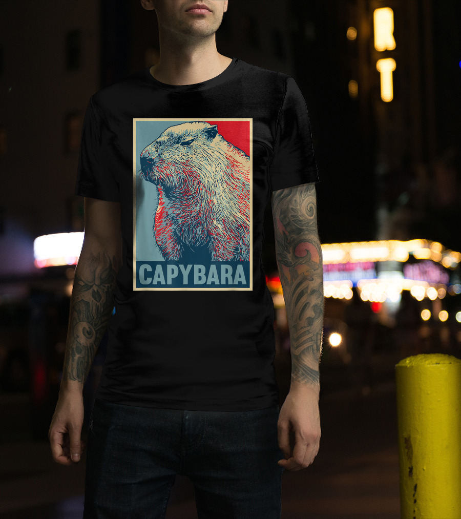 Capybara Funny Vegan Animal Lovers T-Shirt