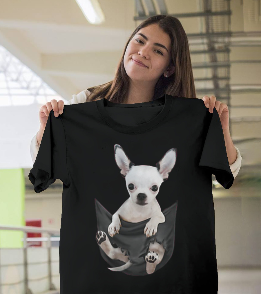 Chihuahua in Pocket for Chihuahua Lovers T-Shirt