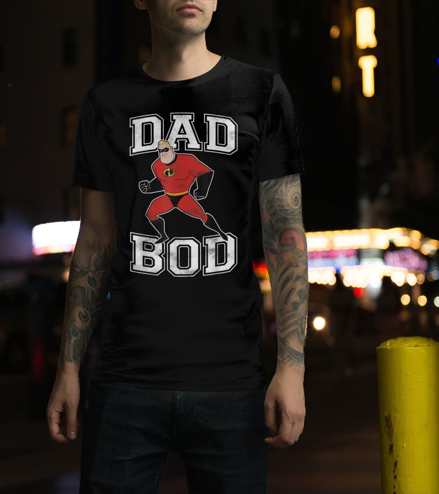 Disney Pixar Incredibles Dad Bod Mr Incredible T-Shirt