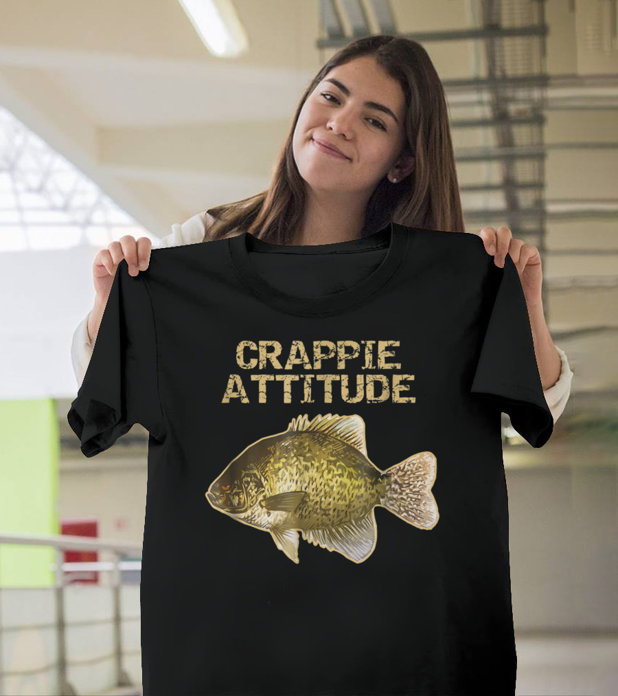 Crappie Attitude Crappie Fishing T-Shirt