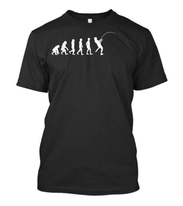 Funny Human Evolution To Fishing Fishermen Humor Evolution Catch Fishing Fisherman T-Shirt