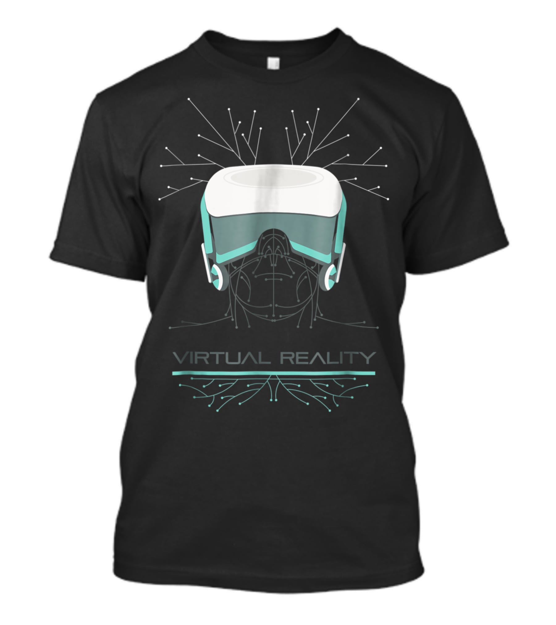 Virtual Reality VR Games Men's Headset Simulation Experience T-Shirt