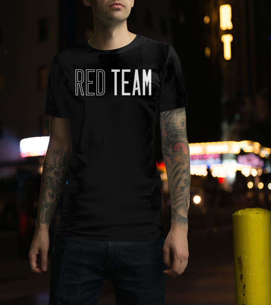 Red Team Competition Sports Games Event Team Spirit T-Shirt