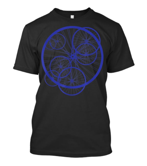 Bicyclist Cyclist Bike Wheel Network T-Shirt