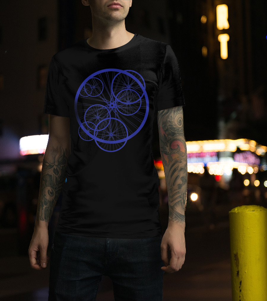 Bicyclist Cyclist Bike Wheel Network T-Shirt