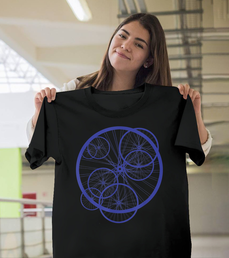 Bicyclist Cyclist Bike Wheel Network T-Shirt