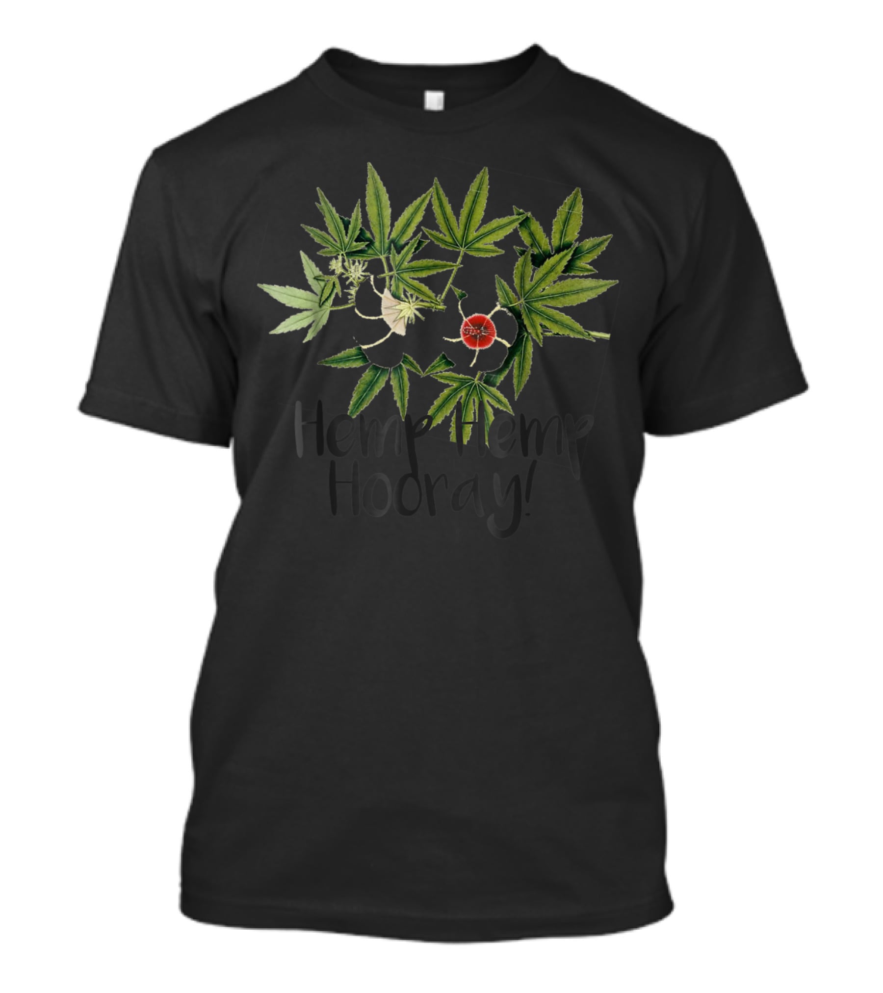 Hemp Hemp Hooray Marijuana Cannabis CBD Leaf T-Shirt
