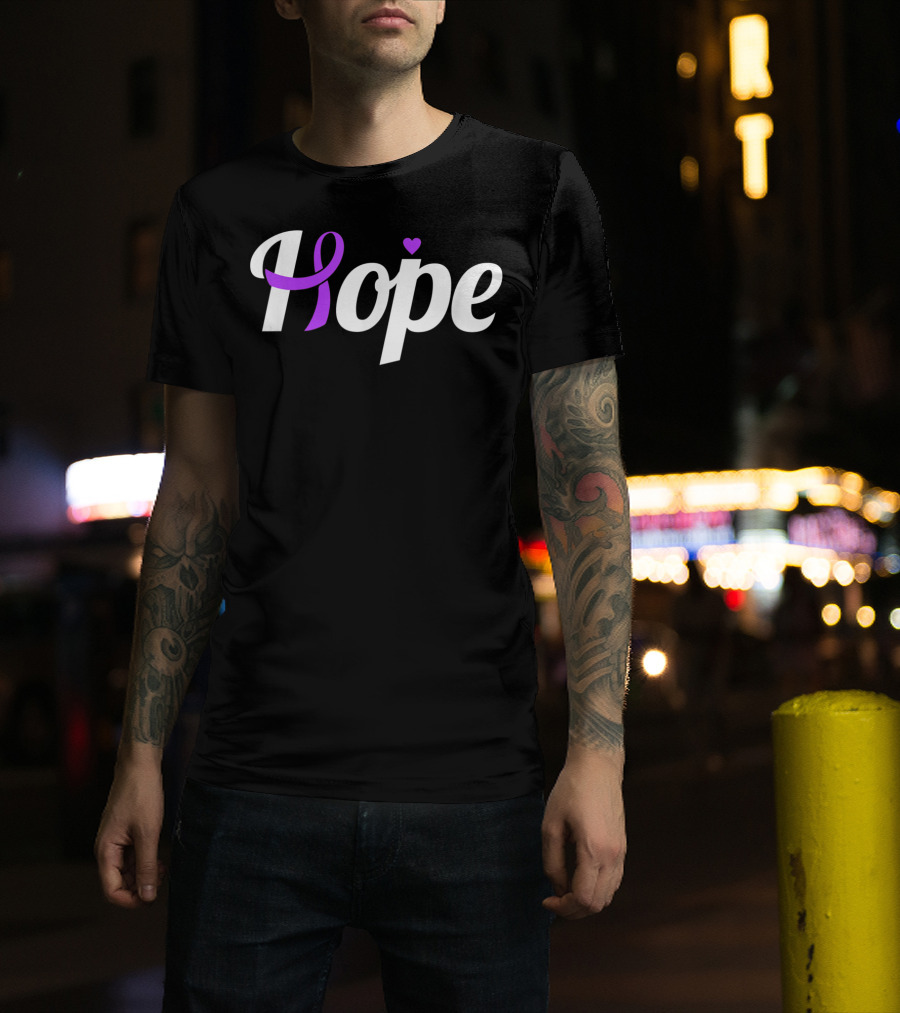 Hope Leiomyosarcoma Cancer Awareness Ribbon T-Shirt