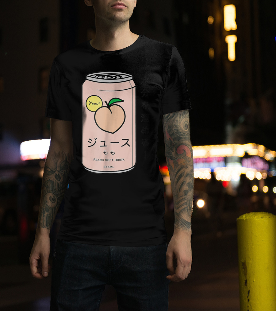 New Juusu Peach Soft Drink 355mL Japanese Aesthetic T-Shirt