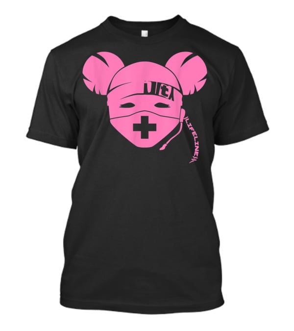 Life Line Clean Pink Apex Lifeline Gaming Character Face Mask T-Shirt