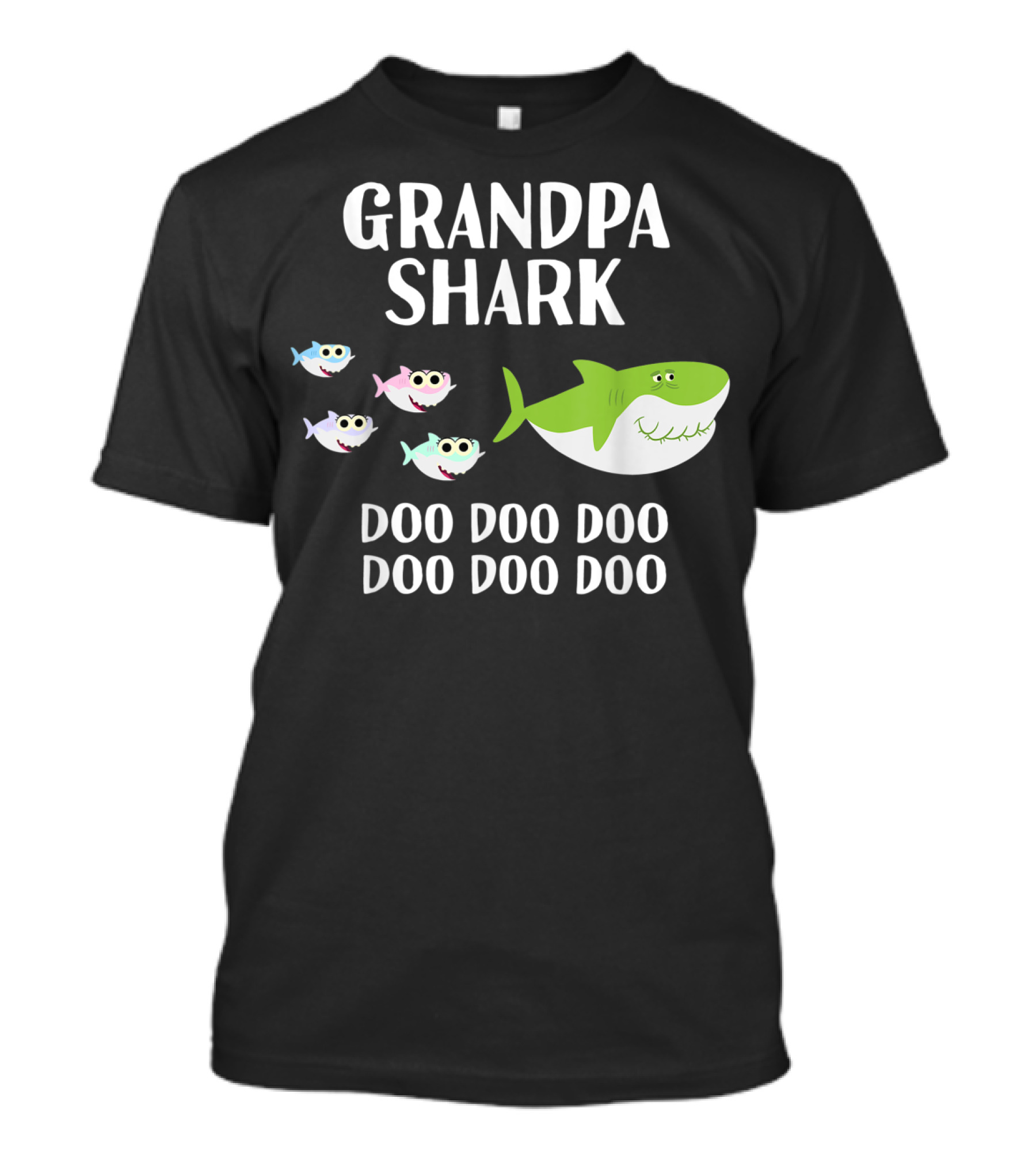 Grandpa Shark Doo Doo Doo Doo With Baby Sharks T-Shirt