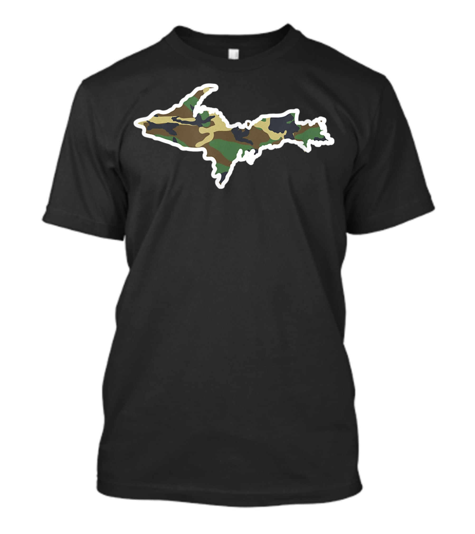 Michigan Upper Peninsula Camouflage Yooper Hunting Men's T-Shirt