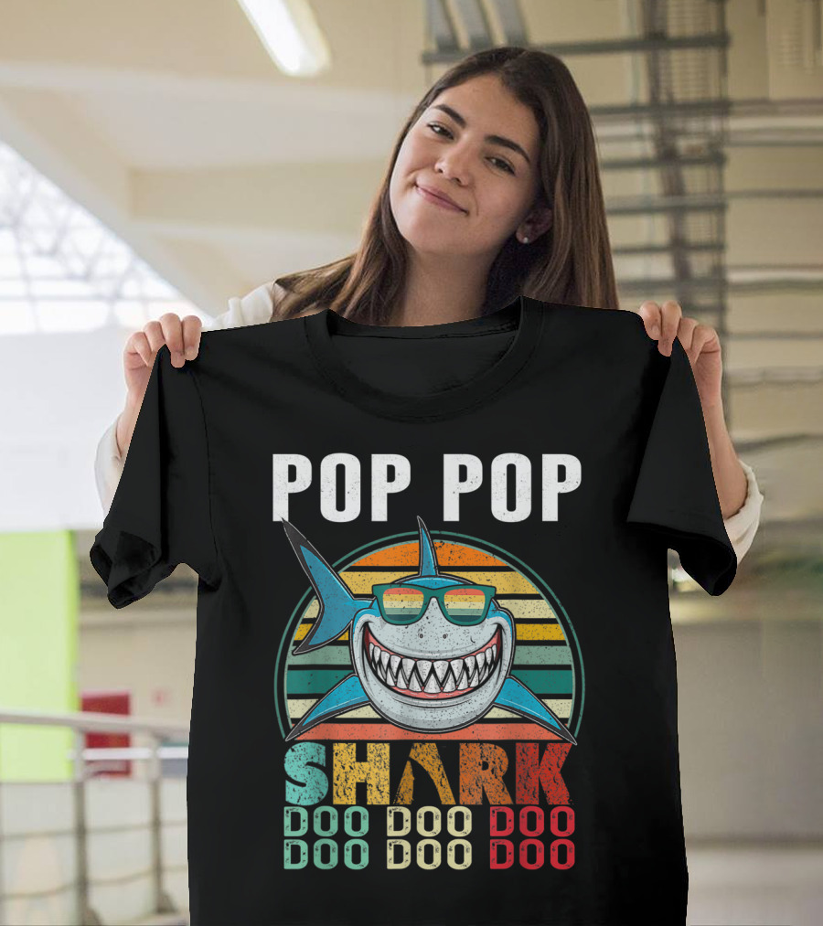 Pop Pop Shark Doo Doo Doo Doo T-Shirt
