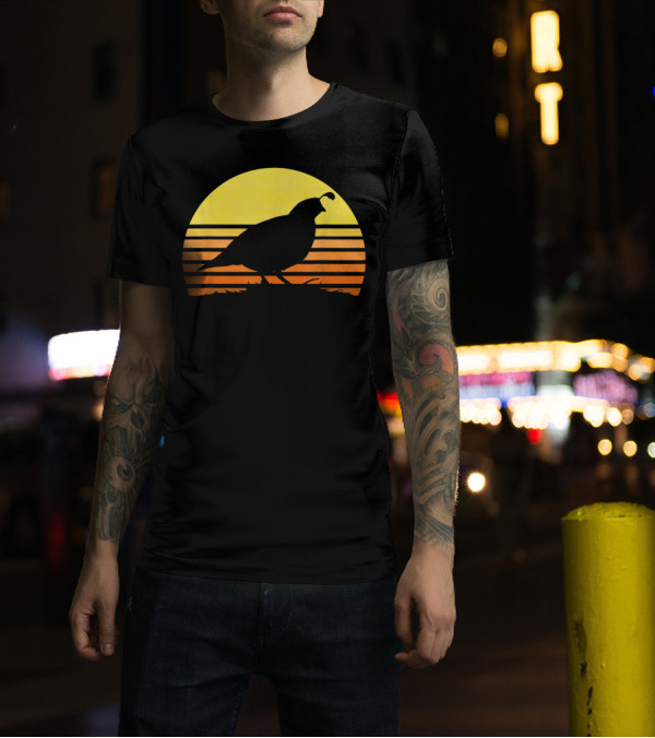 Quail Hunting Upland Bird Game Hunter Shooting Sunset T-Shirt