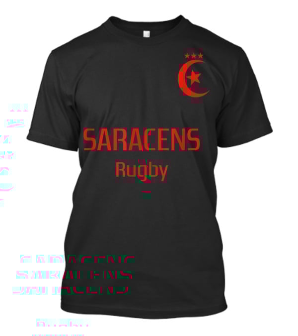 Saracens Rugby Vintage Crest Three Stars Champion T-Shirt