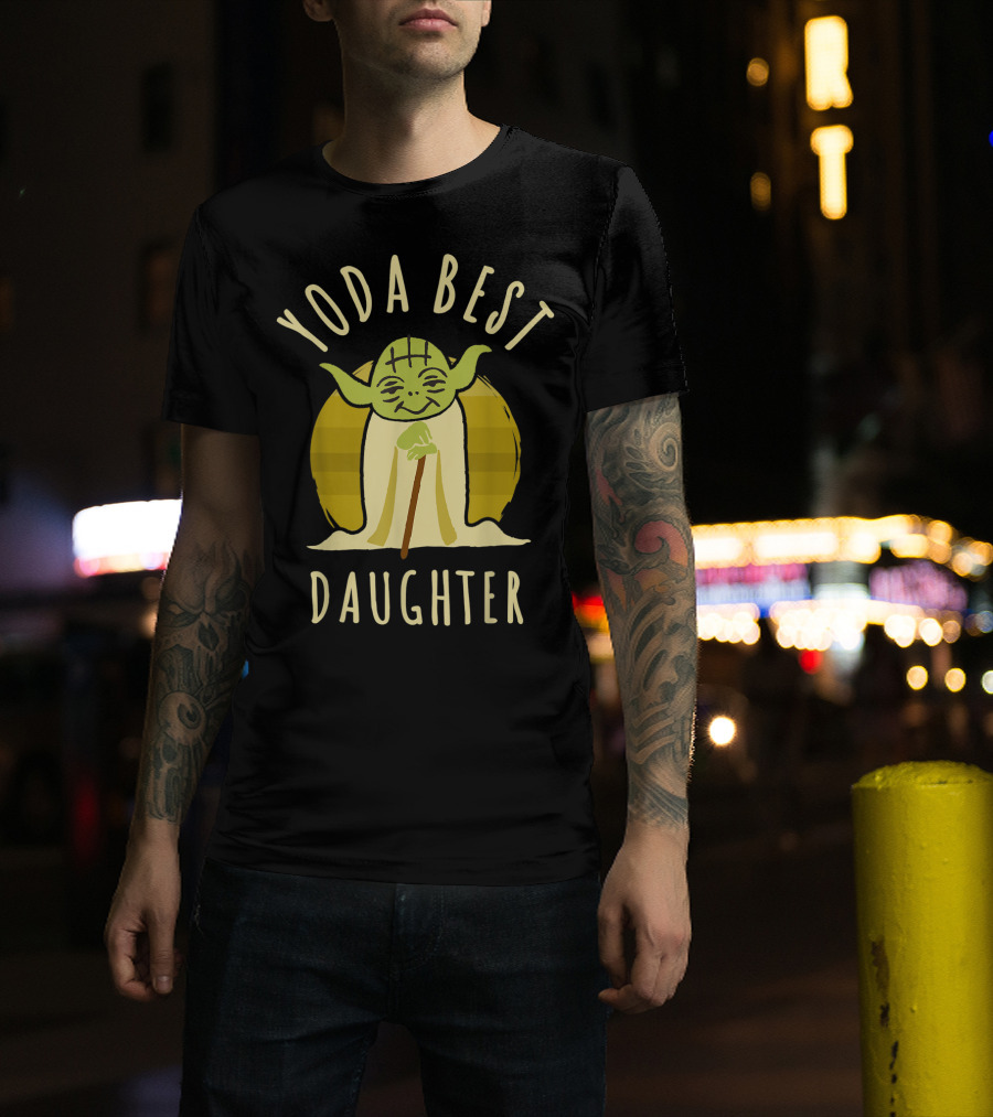Yoda Best Daughter Cartoon Yoda Star Wars T-Shirt