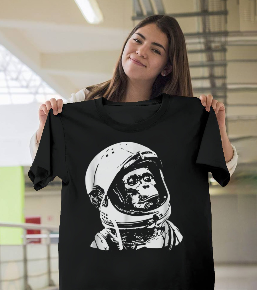 Vintage Space Astronaut Monkey Iconic Exploration T-Shirt