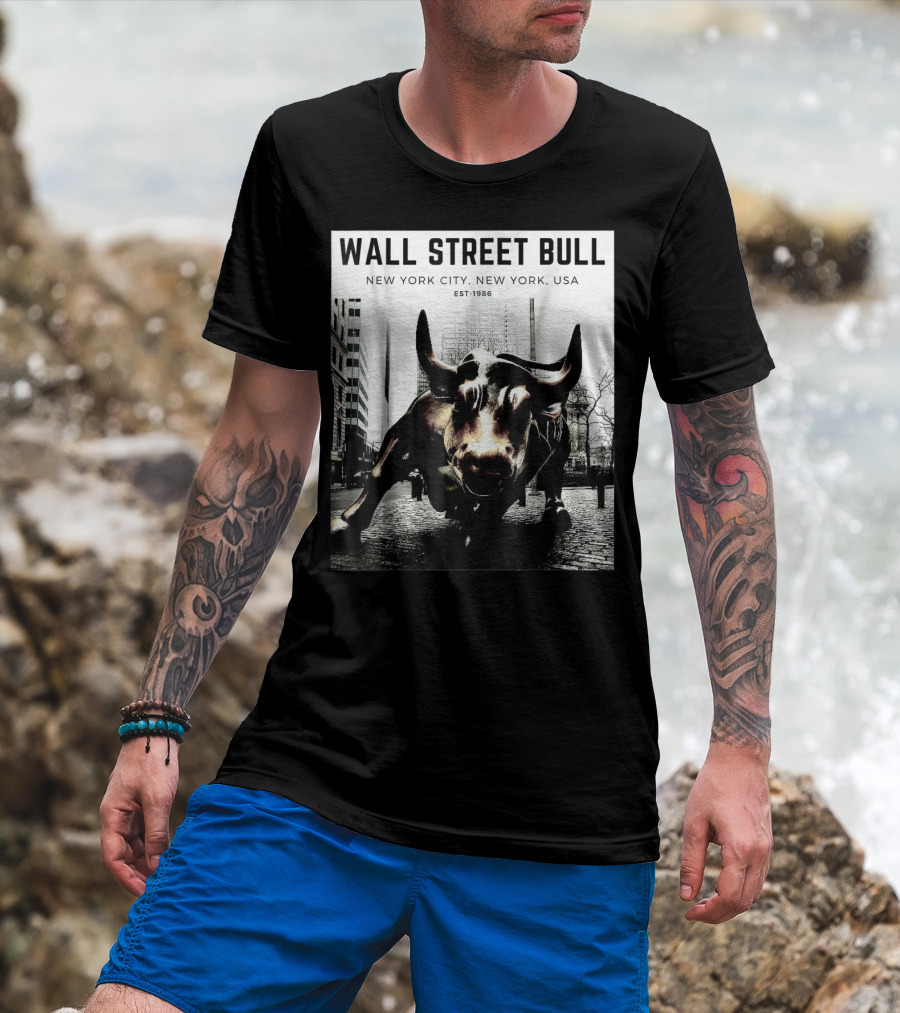 Wall Street Bull New York City EST-1986 T-Shirt