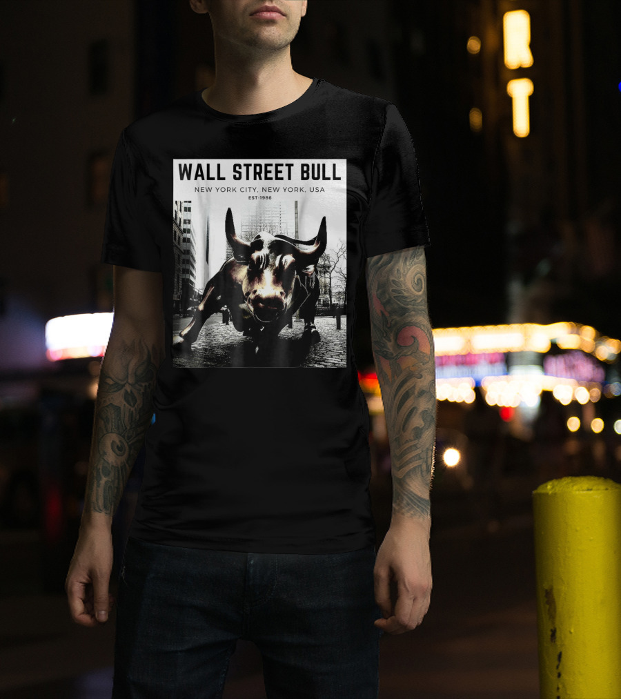Wall Street Bull New York City EST-1986 T-Shirt