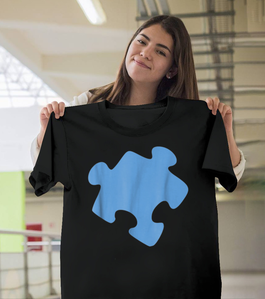 Blue Jigsaw Puzzle Piece T-Shirt