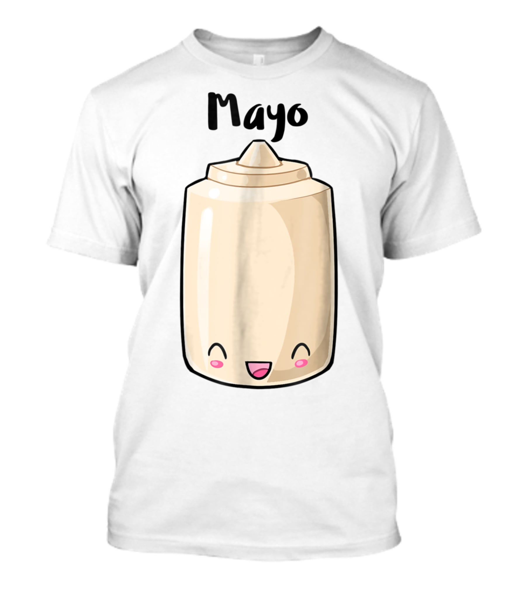 Kawaii Mayo Smiling Mayonnaise Bottle T-Shirt