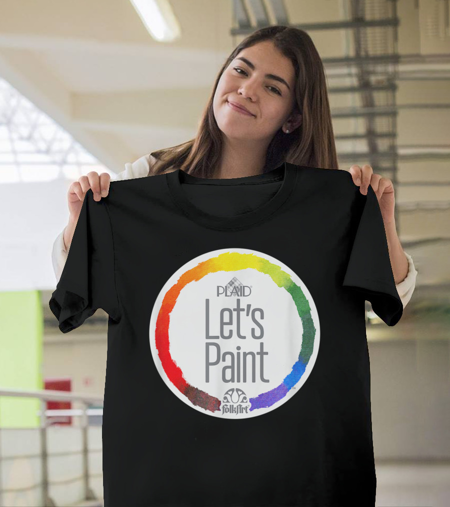 Plaid FolkArt Let's Paint Color Wheel T-Shirt