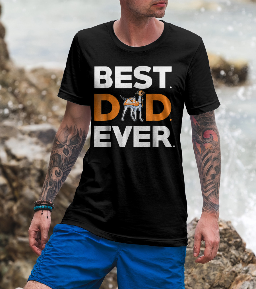 Tennessee Volunteers Smokey Best Dad Ever T-Shirt