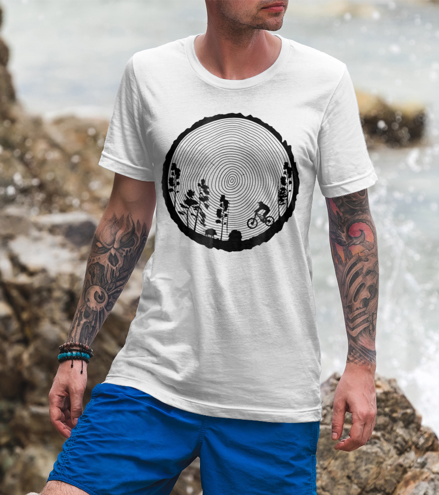 Mountain Bike MTB Downhill Wood Trail Singletrack Adventure T-Shirt