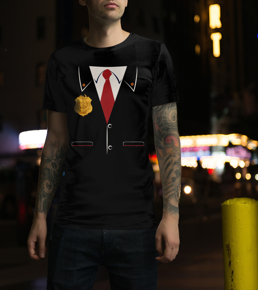 Odd Squad Agent Suit Badge And Tie T-Shirt