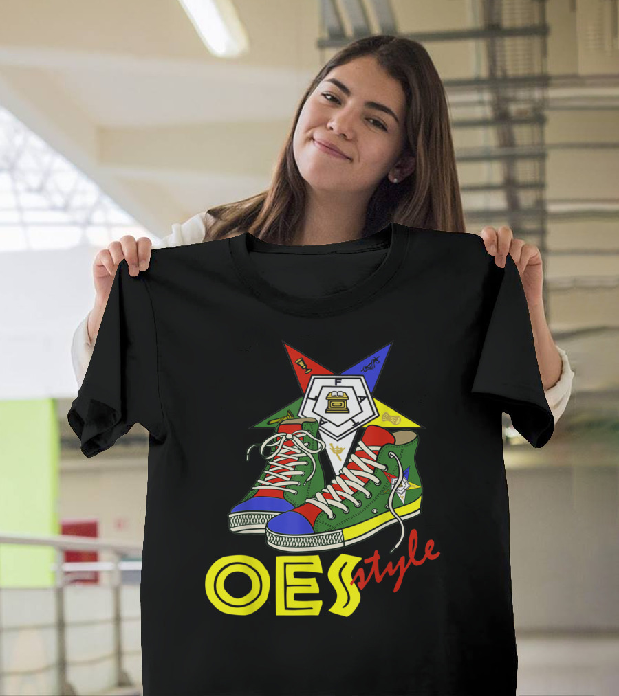 OES Style Order Of The Eastern Star Sistar Sneakers T-Shirt