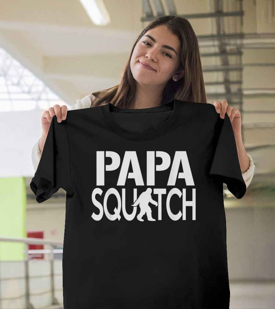 Papa Squatch Dad Sasquatch Bigfo Bigfoot Father's Day T-Shirt