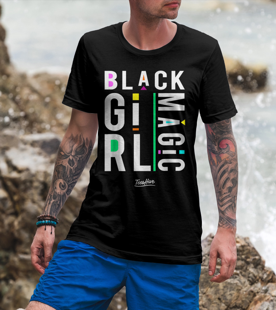 Proud Black Girl Magic By TeesHive T-Shirt
