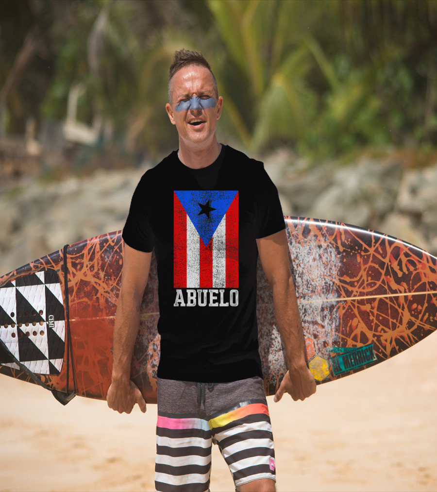 Puerto Rico Flag Abuelo T-Shirt