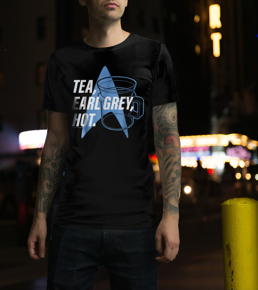 Star Trek Next Generation Tea Earl Grey Hot Vintage Logo Mug T-Shirt