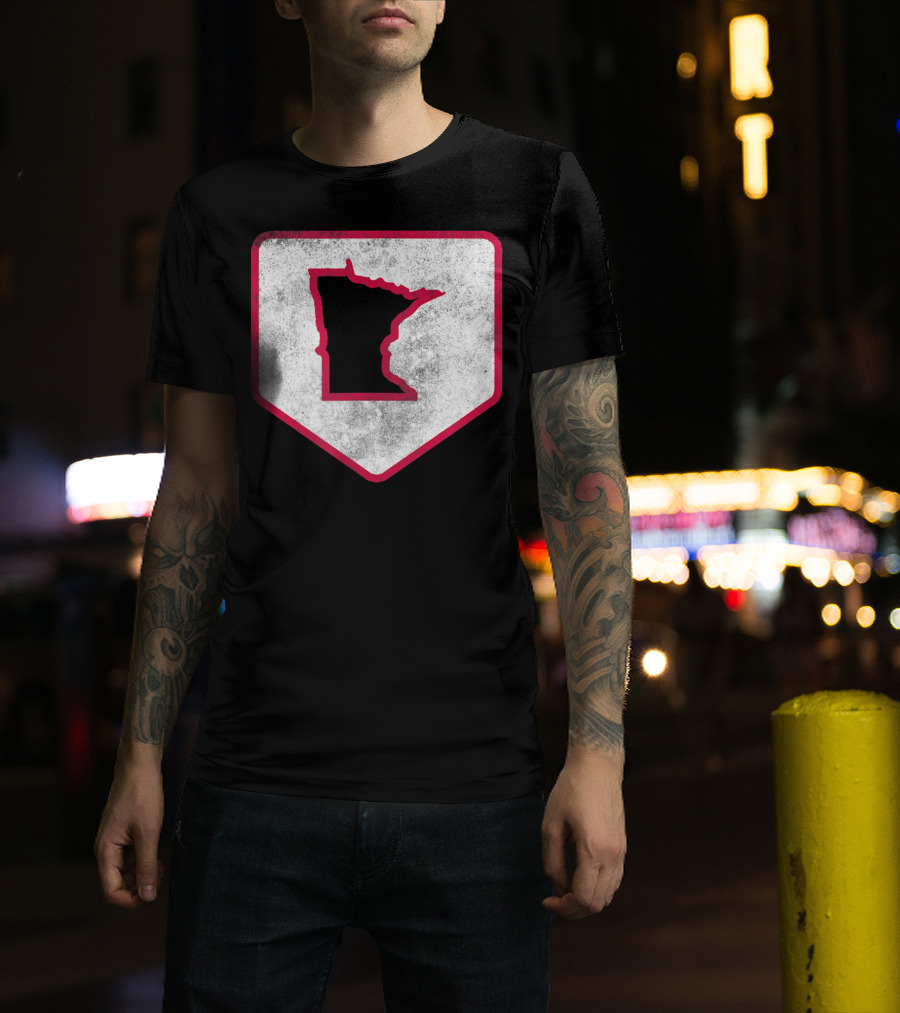 Vintage Minnesota Baseball Home Plate MPLS STP T-Shirt
