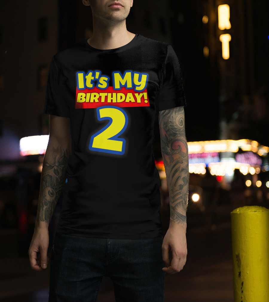 Kids 2 Year Old Birthday Boys And Girls It's My Birthday 2 T-Shirt