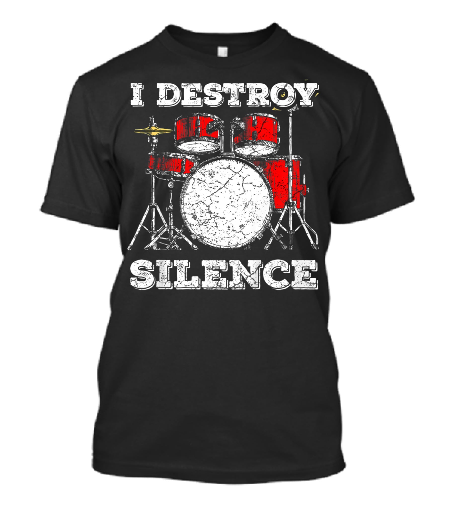 I Destroy Silence Kids Drum Kit T-Shirt