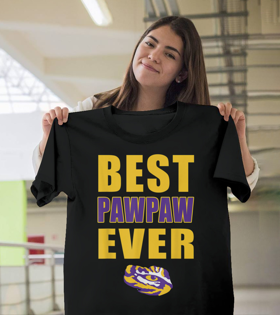 Best Pawpaw Ever LSU Tigers Fan T-Shirt