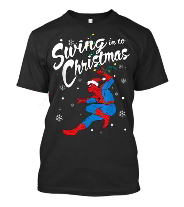 Swing In To Christmas With Marvel Spider-Man T-Shirt