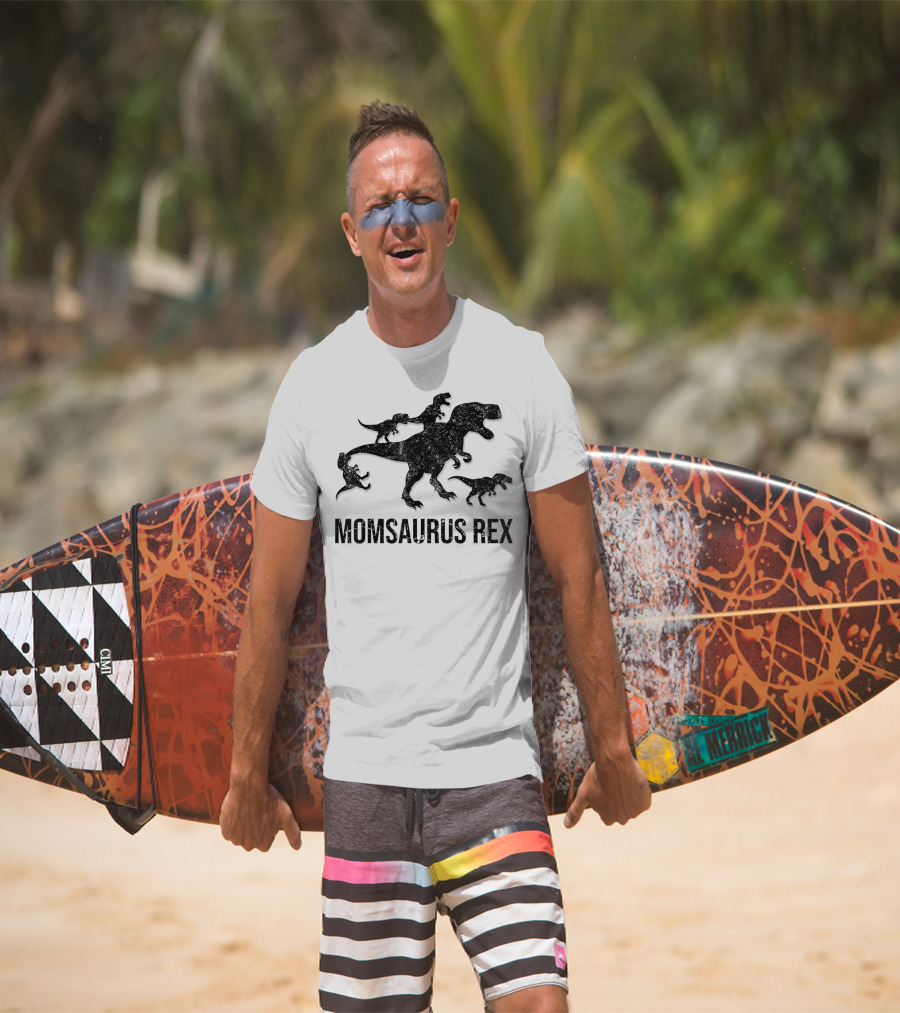 Momsaurus Rex Dinosaur Family Fun For Kids And Mommy T-Shirt