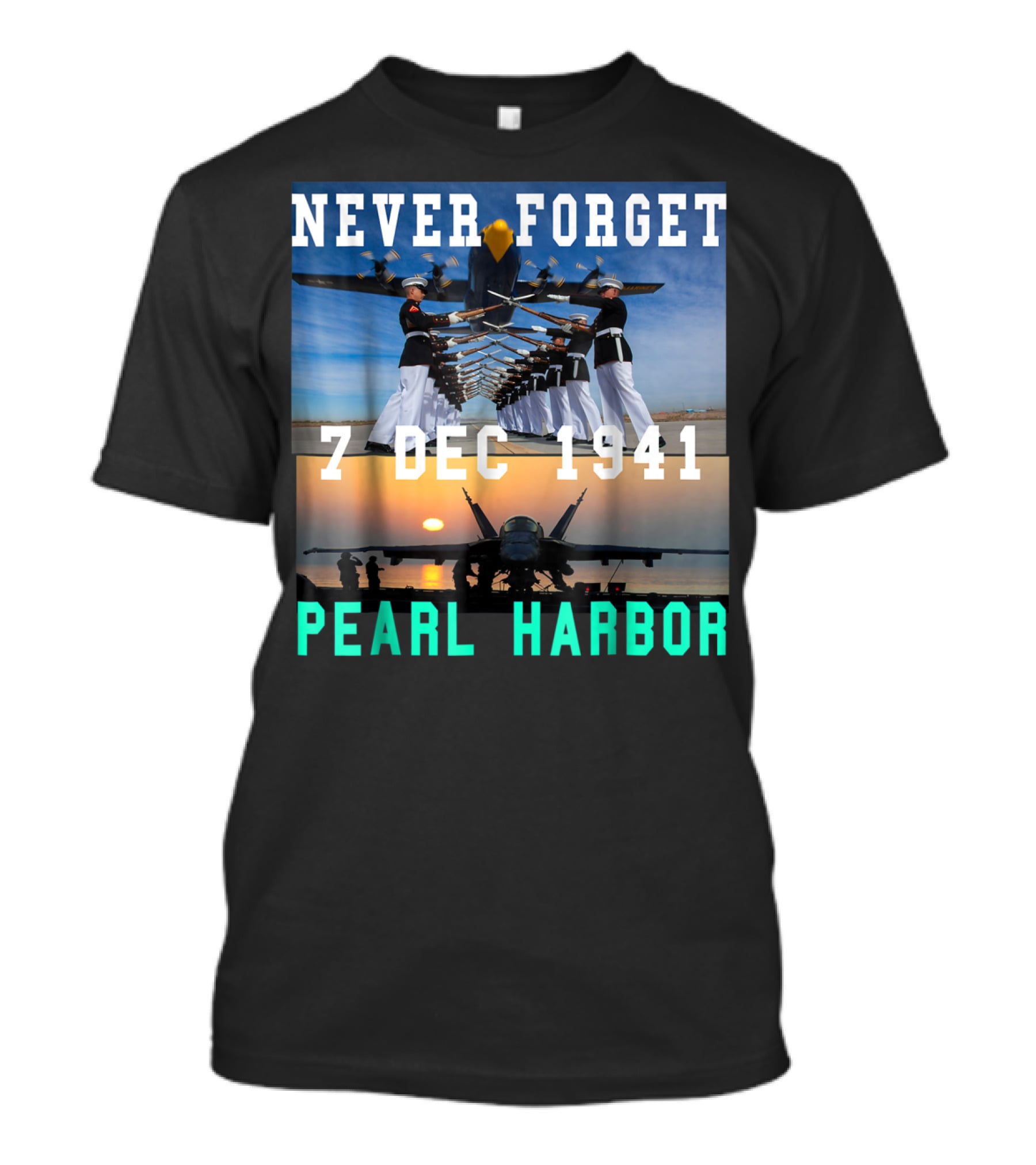 Never Forget Pearl Harbor 7 Dec 1941 T-Shirt