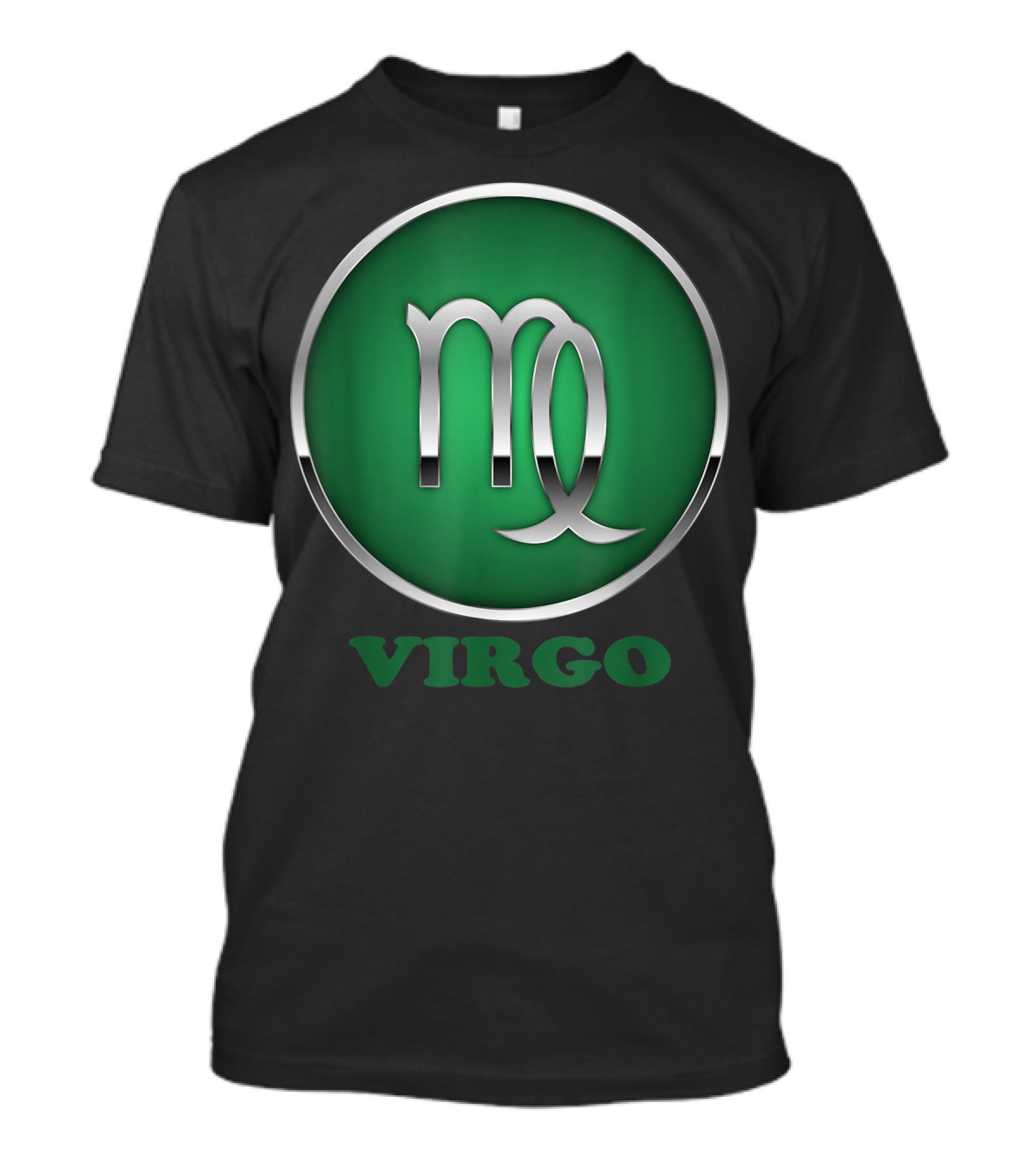 Virgo Personalidad El Signo Del Zodíaco Símbolo Icońico Verde T-Shirt